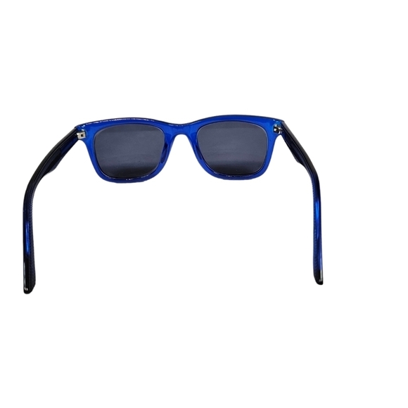 Unbranded Translucent Blue Plastic Frame Horn Rimmed Prescription Eye Glass Kids - Picture 4 of 7